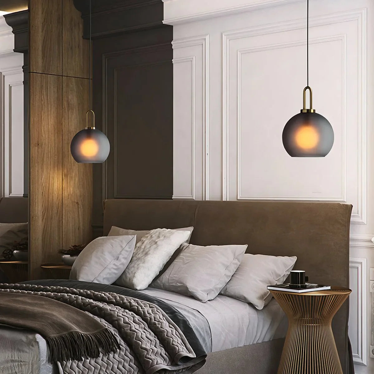 Feyran Kanani Frosted Glass Pendant Light for Kitchen