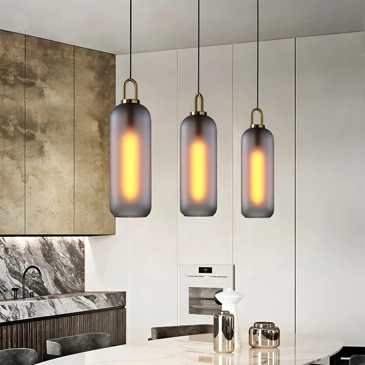 Feyran Kanani Frosted Glass Pendant Light for Kitchen