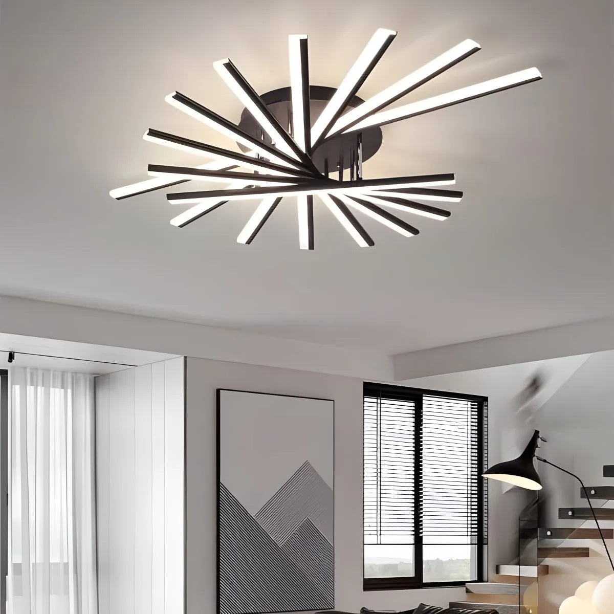 Feyran LED Strip Fan-Shaped Ceiling Lamp