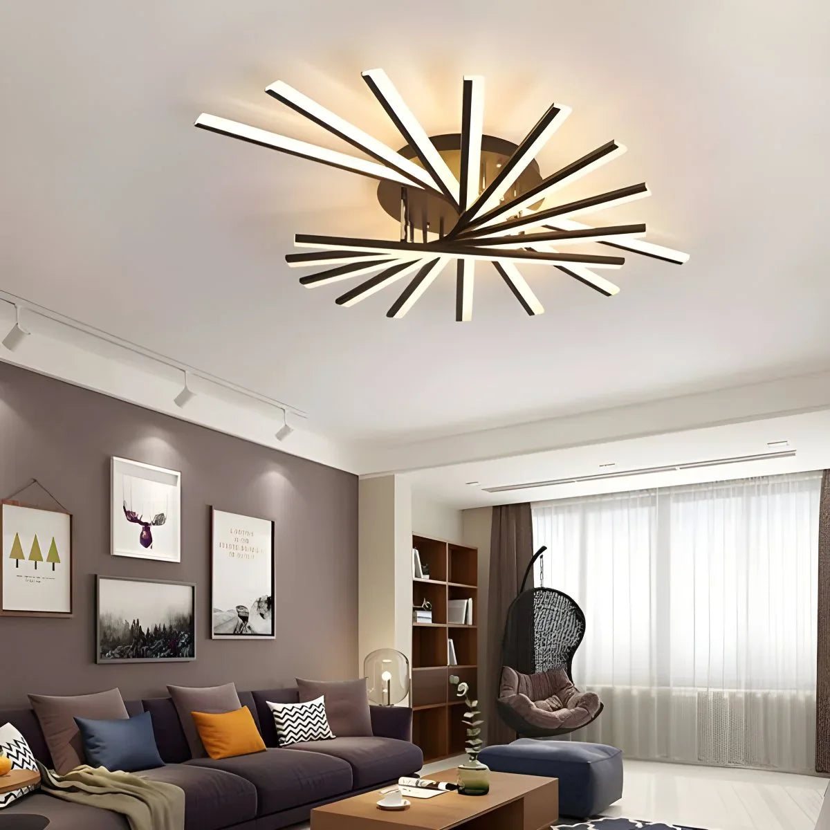 Feyran LED Strip Fan-Shaped Ceiling Lamp
