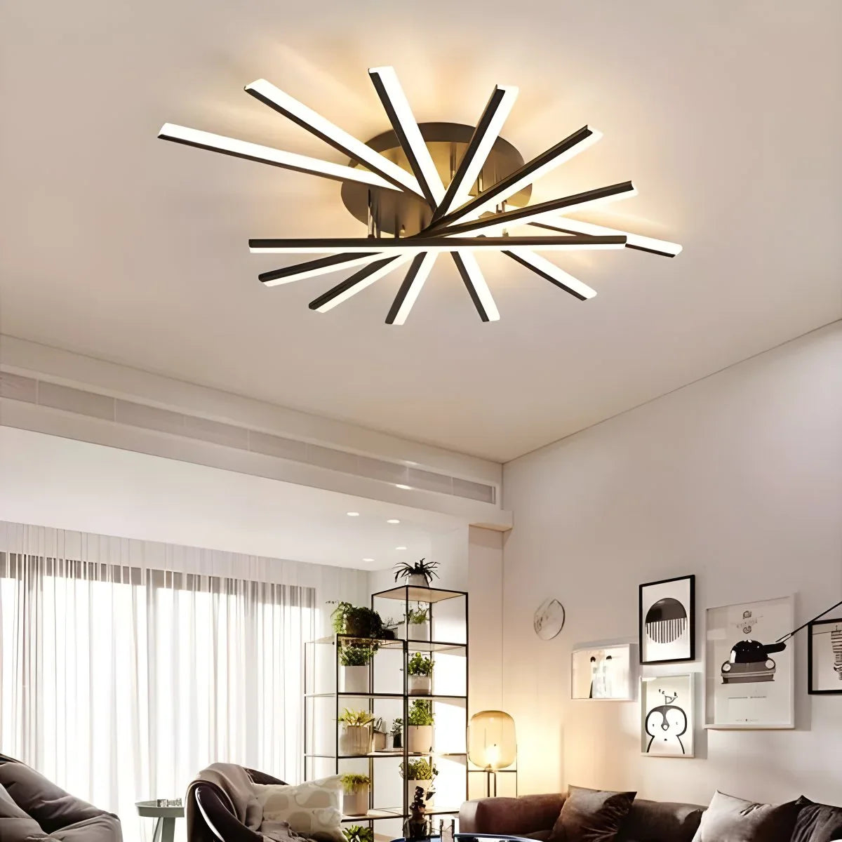 Feyran LED Strip Fan-Shaped Ceiling Lamp