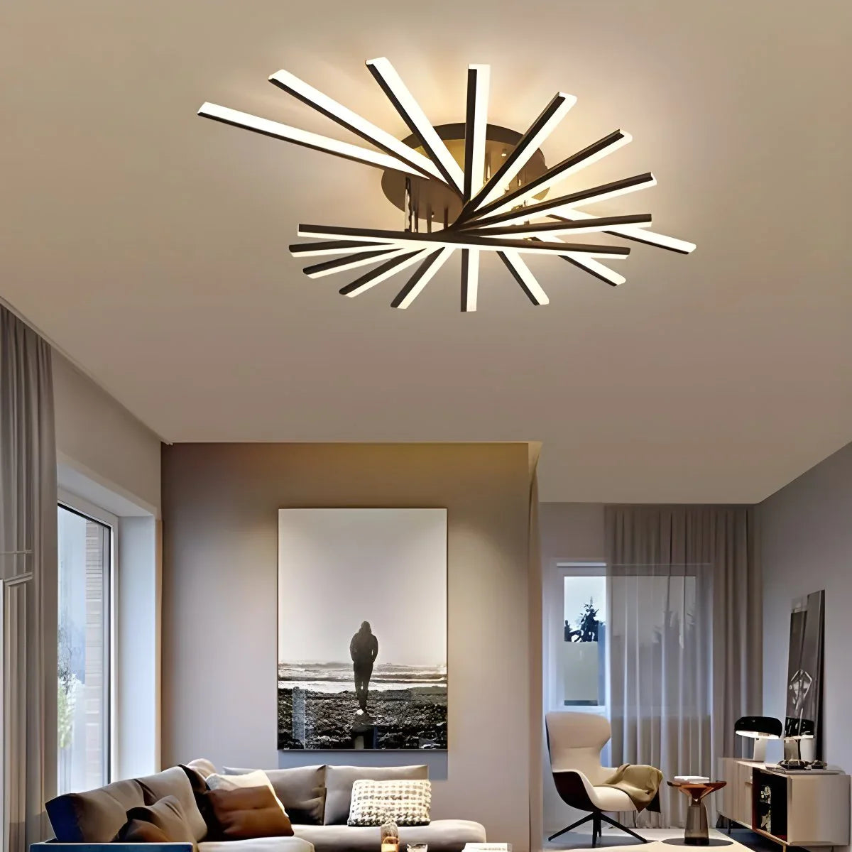Feyran LED Strip Fan-Shaped Ceiling Lamp