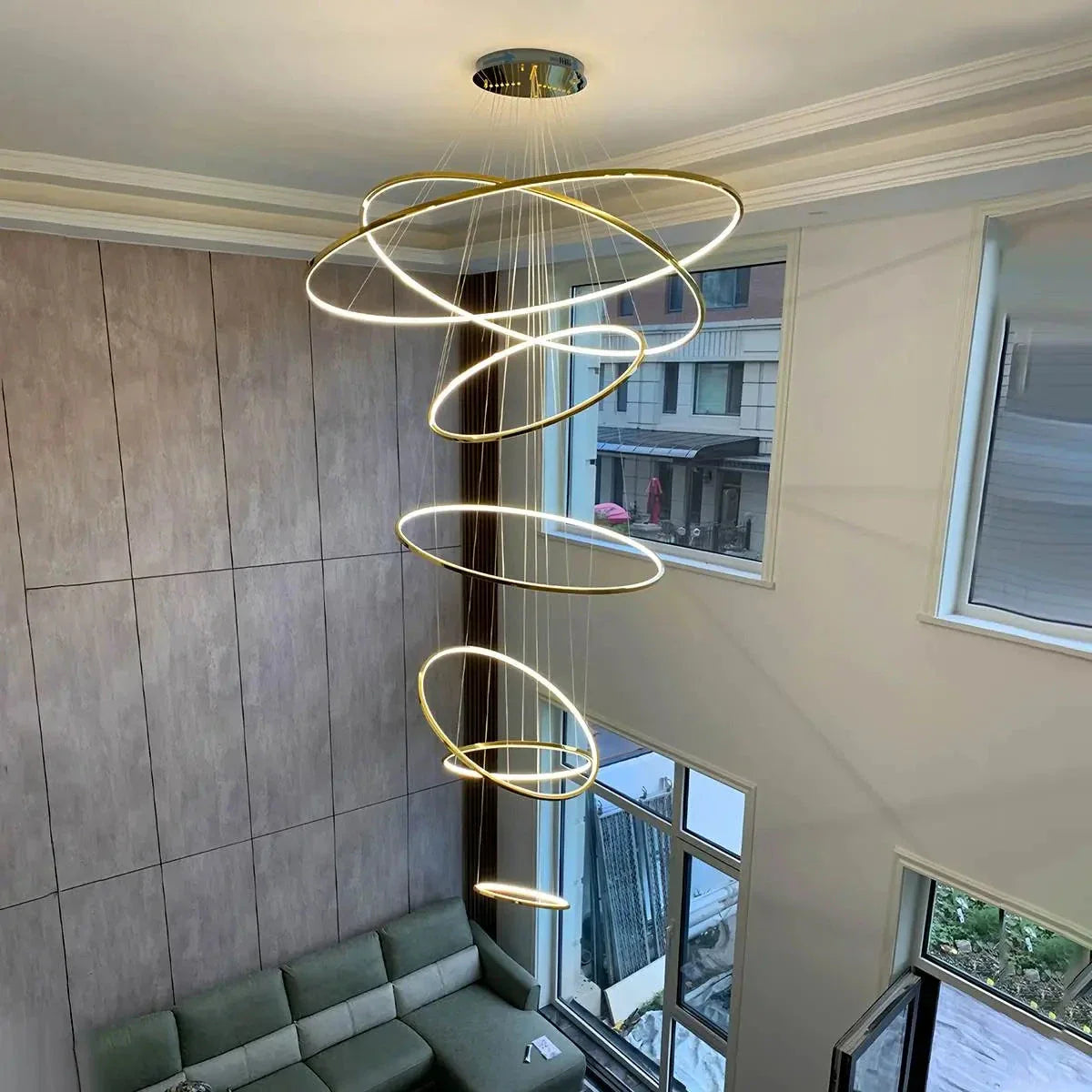 Feyran Large Tiered Ring Foyer Chandelier
