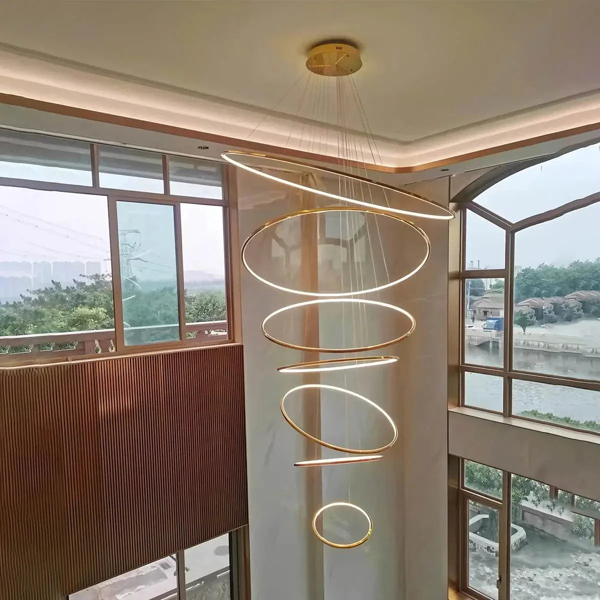 Feyran Large Tiered Ring Foyer Chandelier