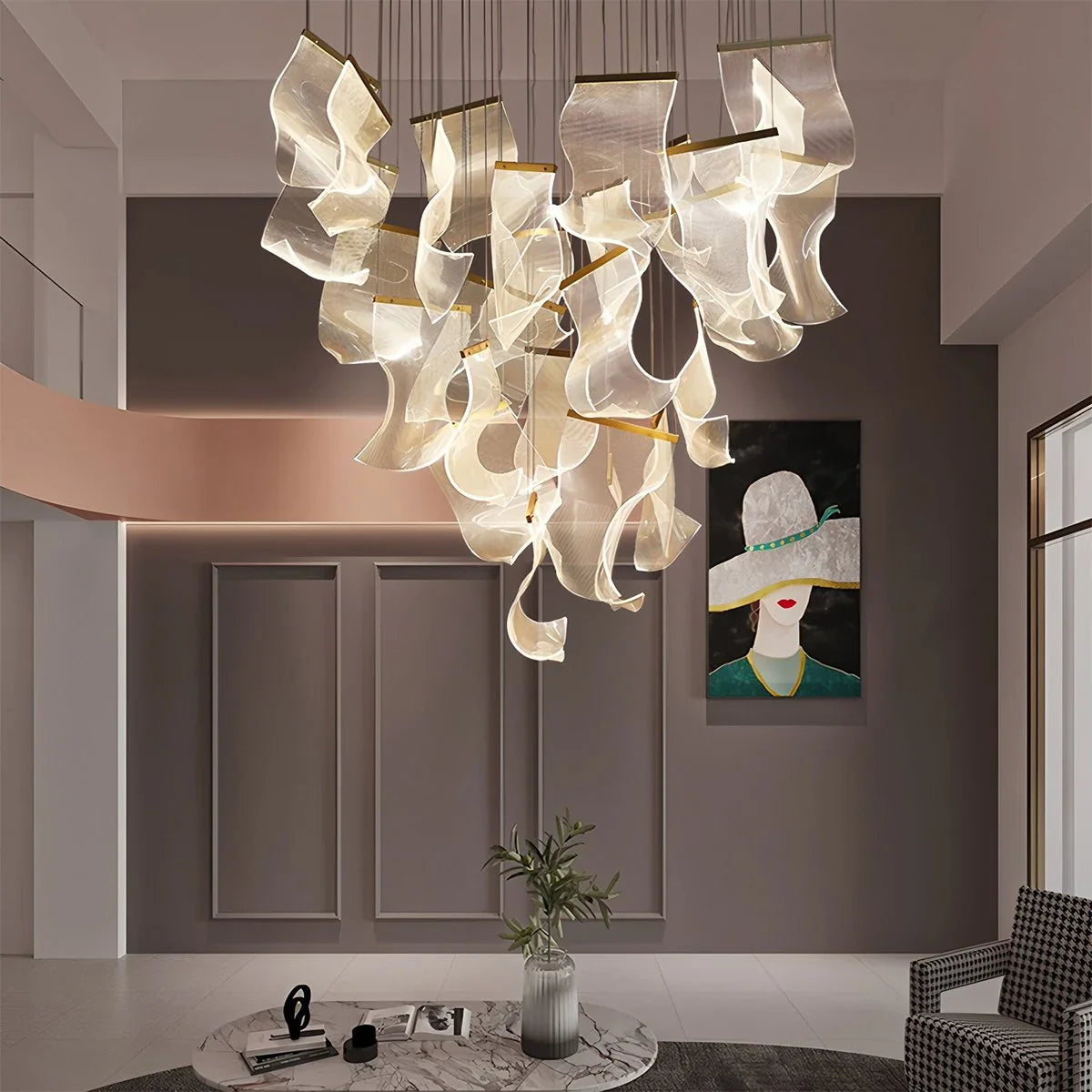 Feyran Light Luxury Art Large Chandelier