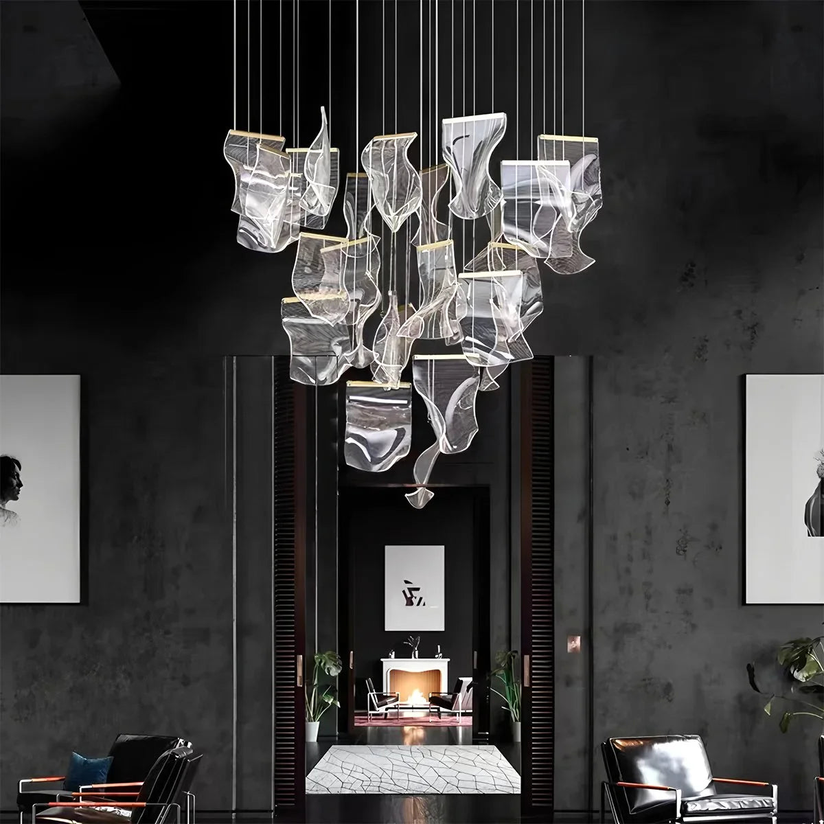 Feyran Light Luxury Art Large Chandelier