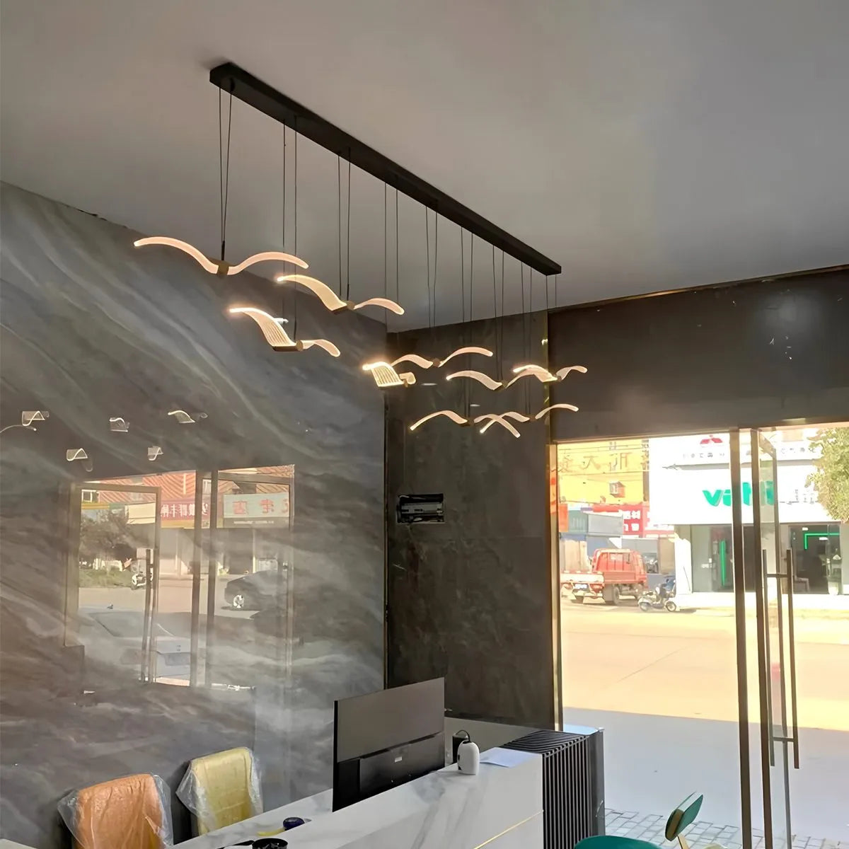 Feyran Light Luxury Art Seagull Pendant Lamp for Living Room