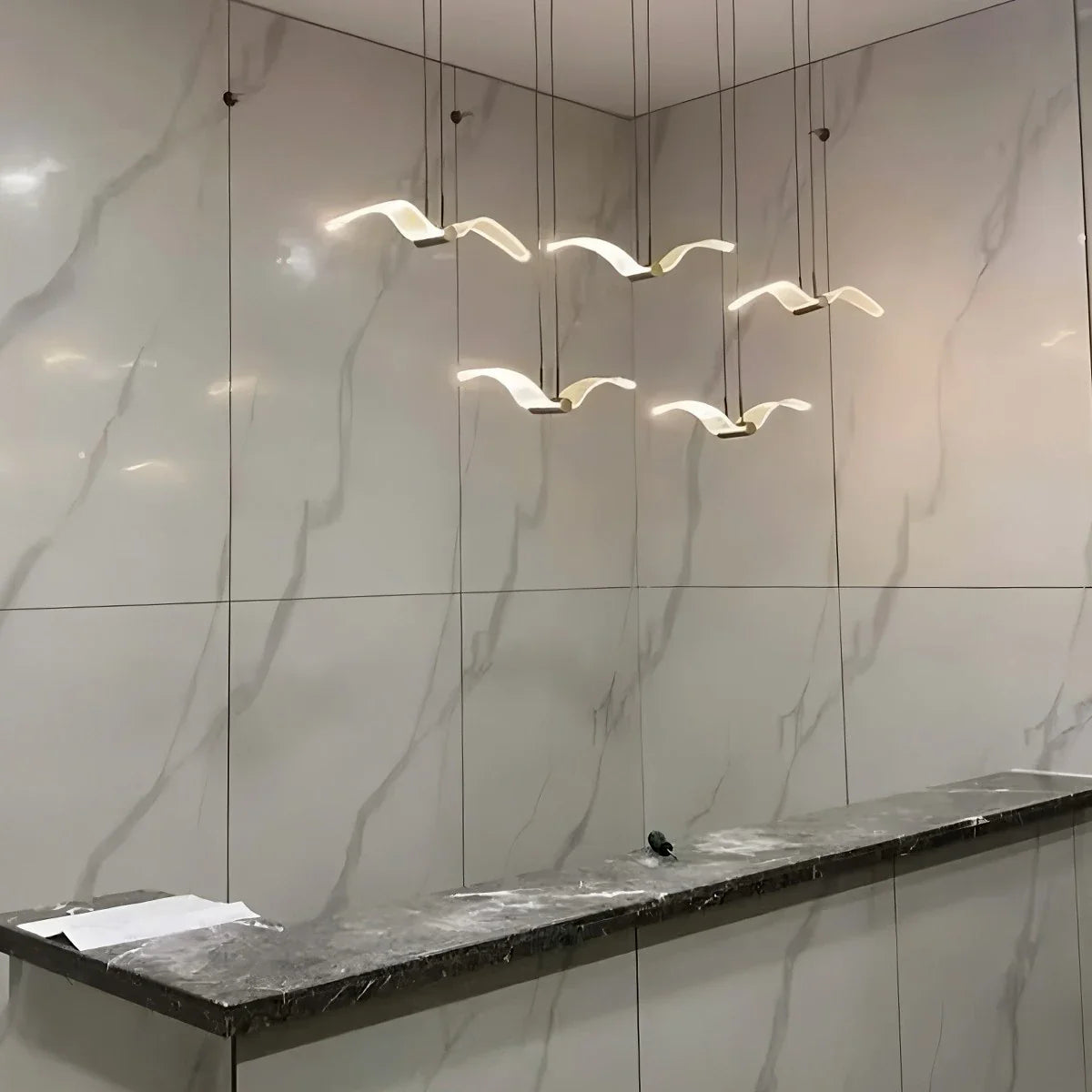 Feyran Light Luxury Art Seagull Pendant Lamp for Living Room