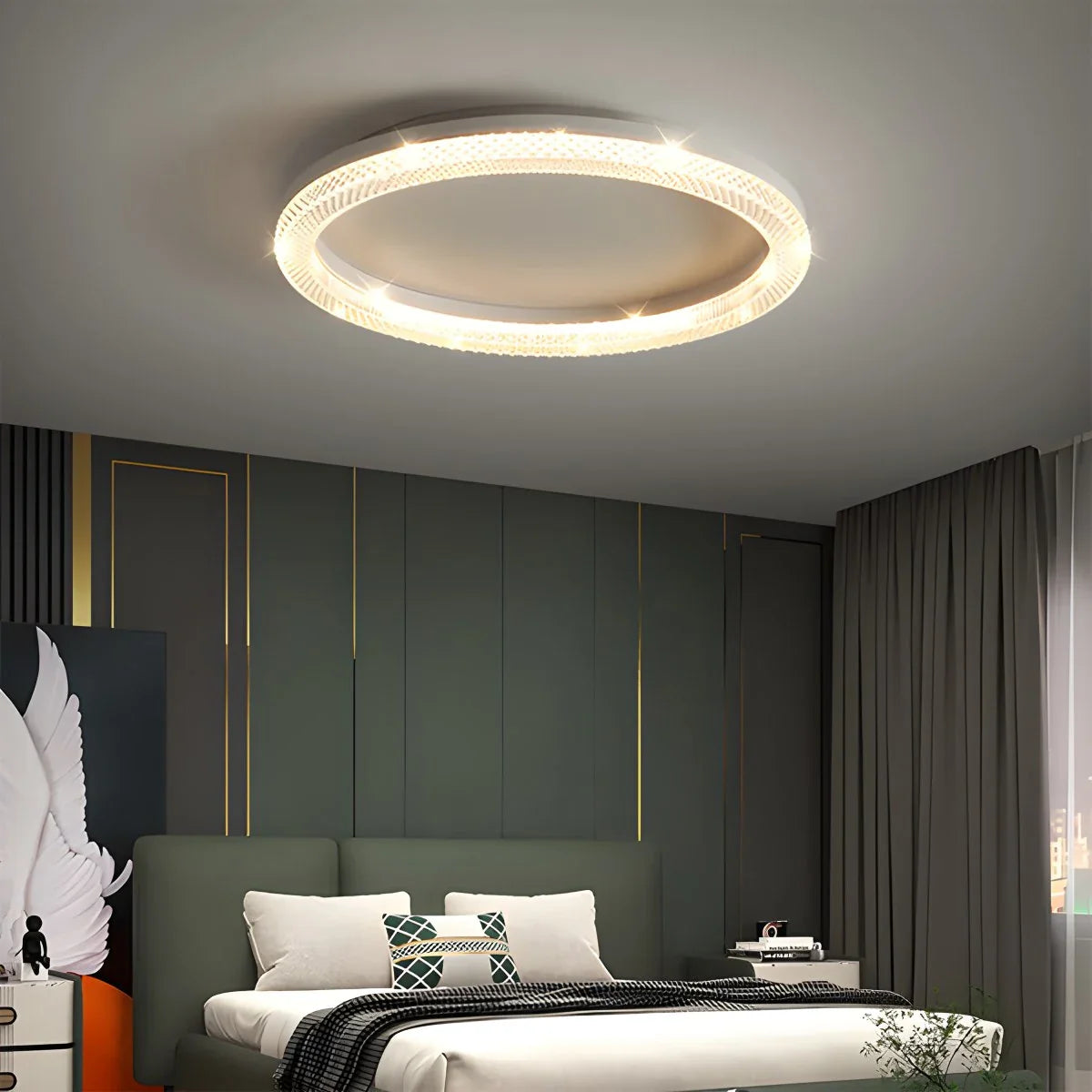 Feyran Light Luxury Circular Crystal Ceiling Light
