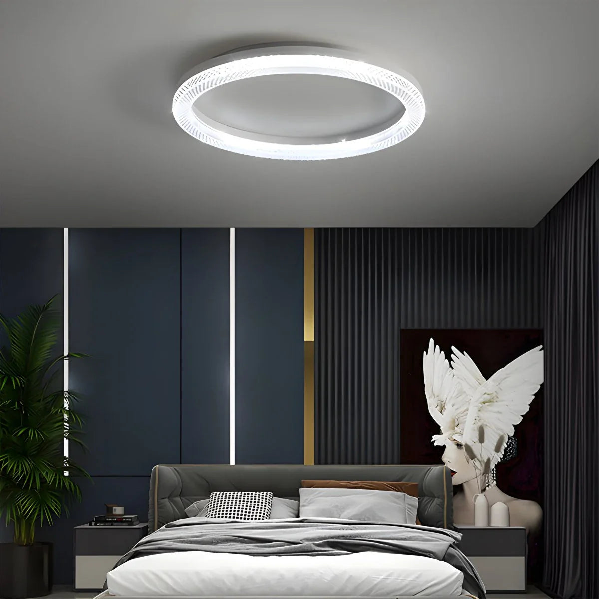 Feyran Light Luxury Circular Crystal Ceiling Light