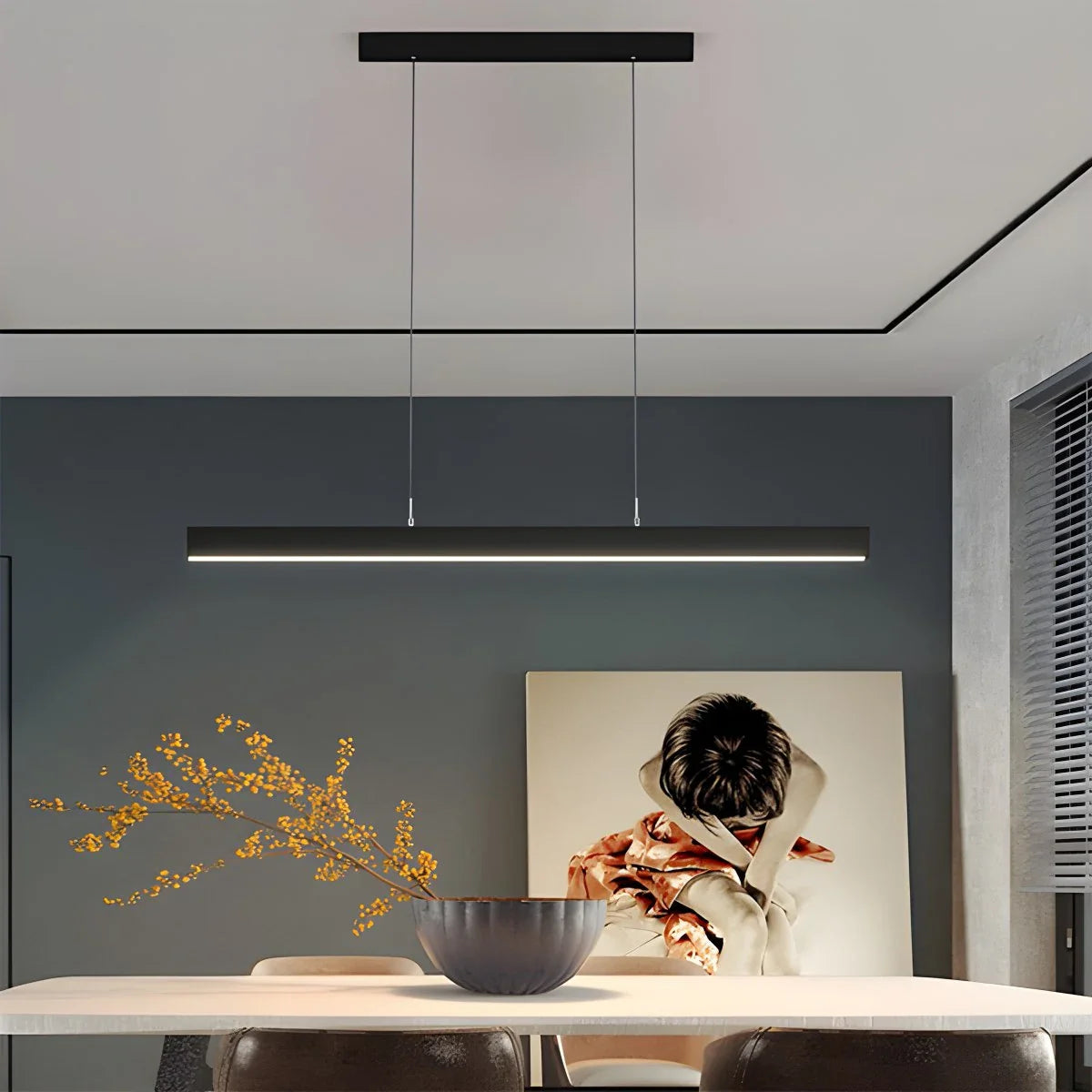 Feyran Modern Linear Pendant Light for Kitchen Island