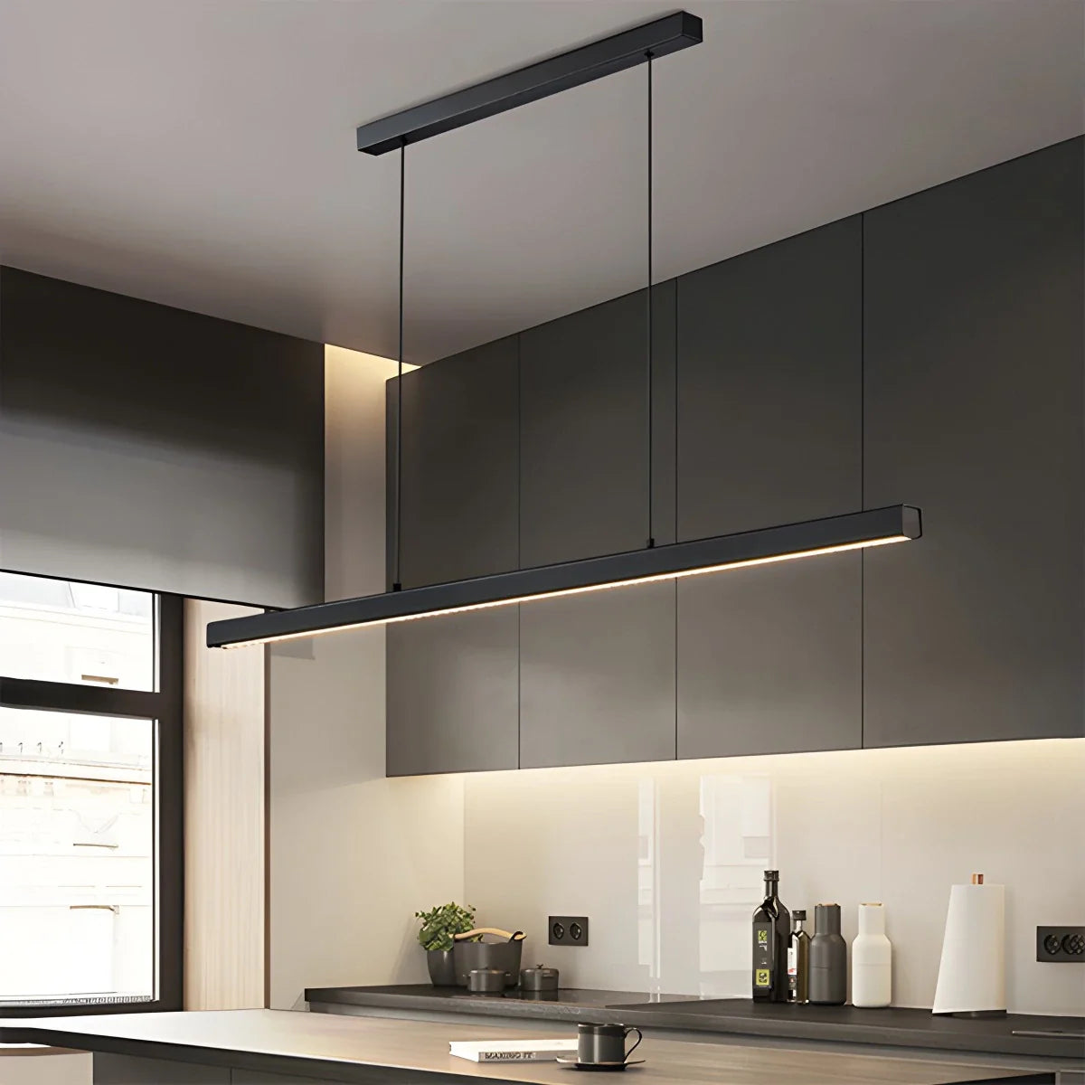 Feyran Modern Linear Pendant Light for Kitchen Island