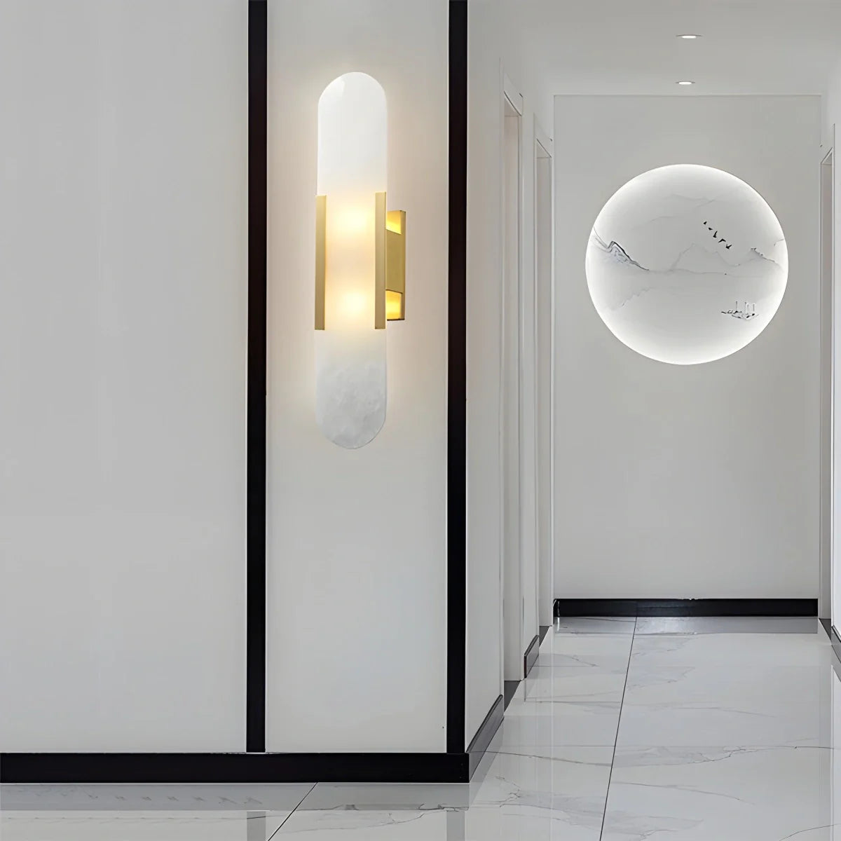 Feyran Luxury Spanish Alabaster Wall Sconce for Living Room
