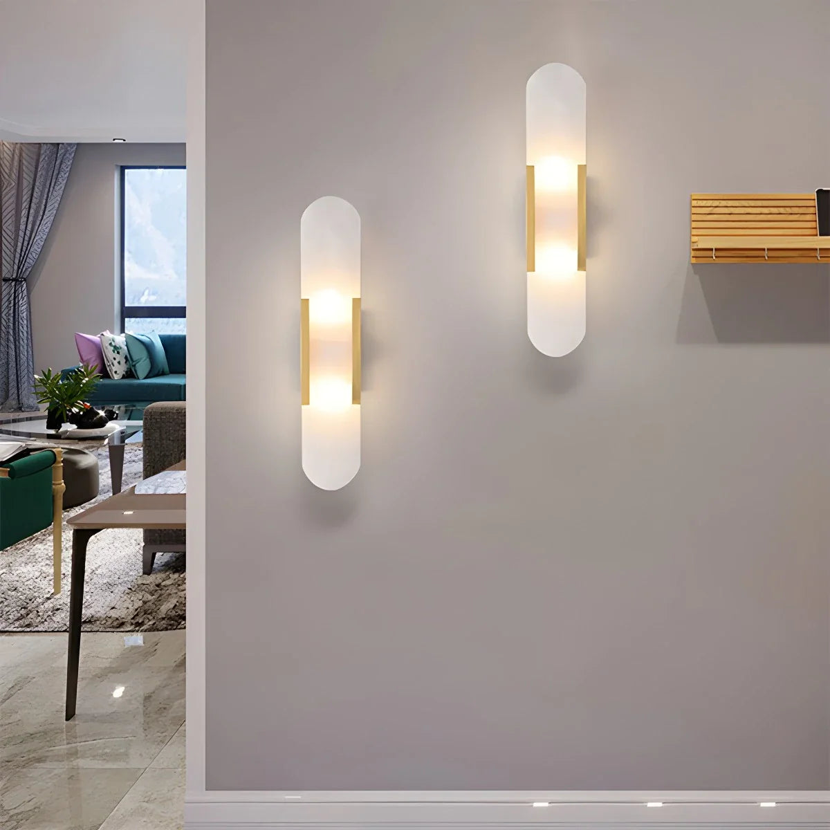 Feyran Luxury Spanish Alabaster Wall Sconce for Living Room