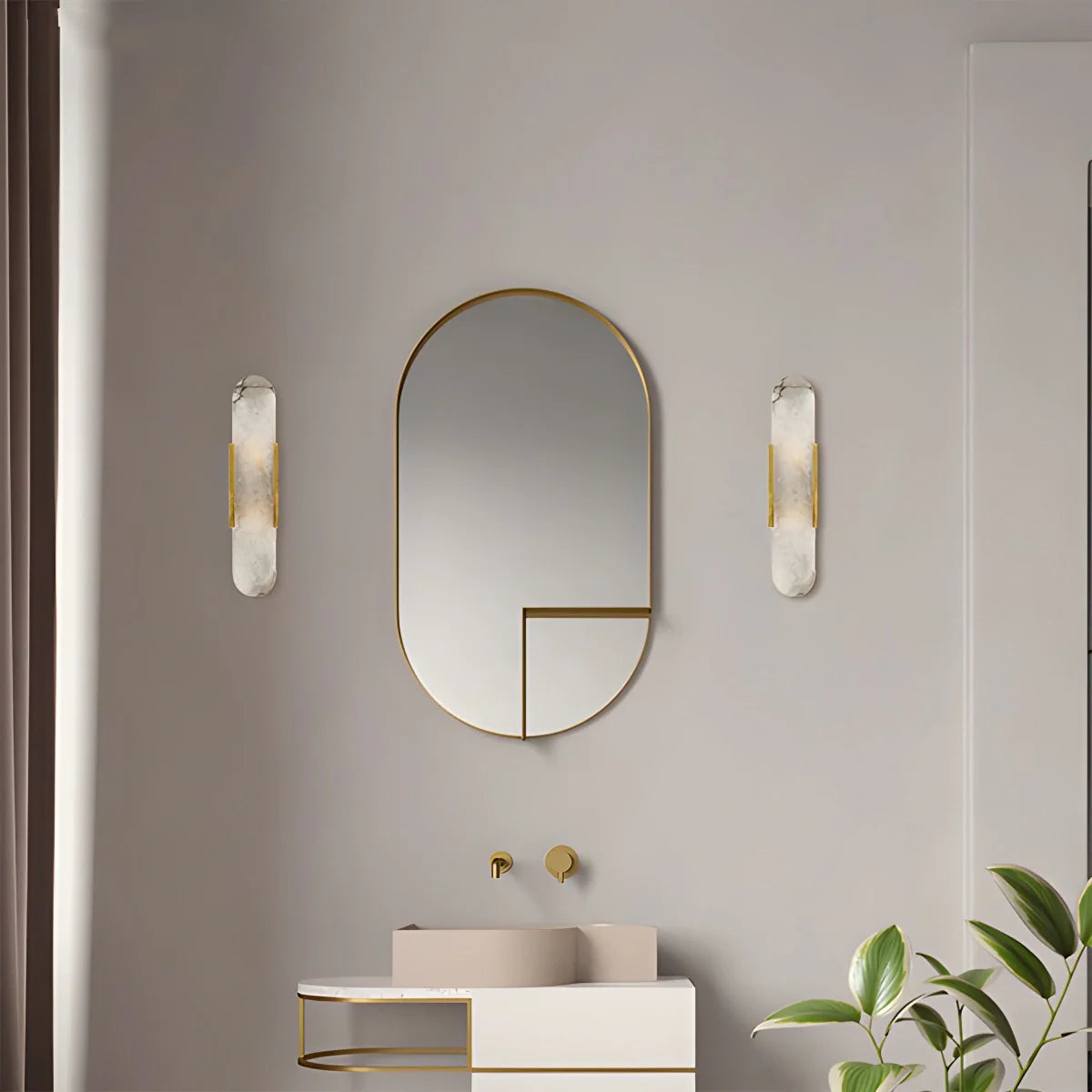 Feyran Luxury Spanish Alabaster Wall Sconce for Living Room