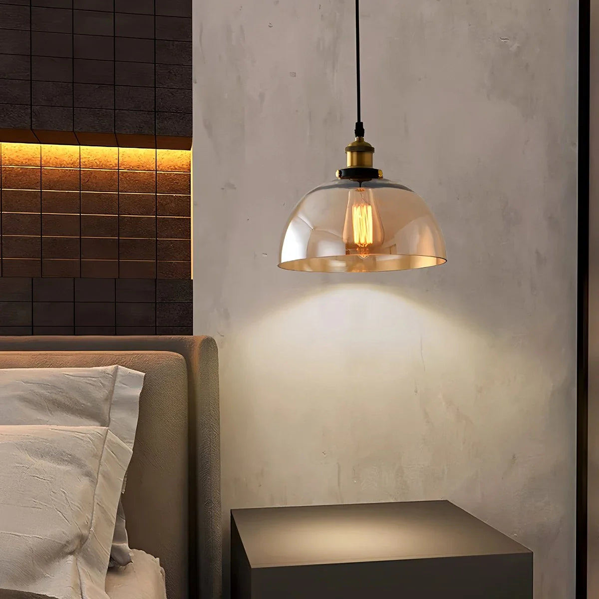 Feyran Mabel Glass Pendant Light for Kitchen Island