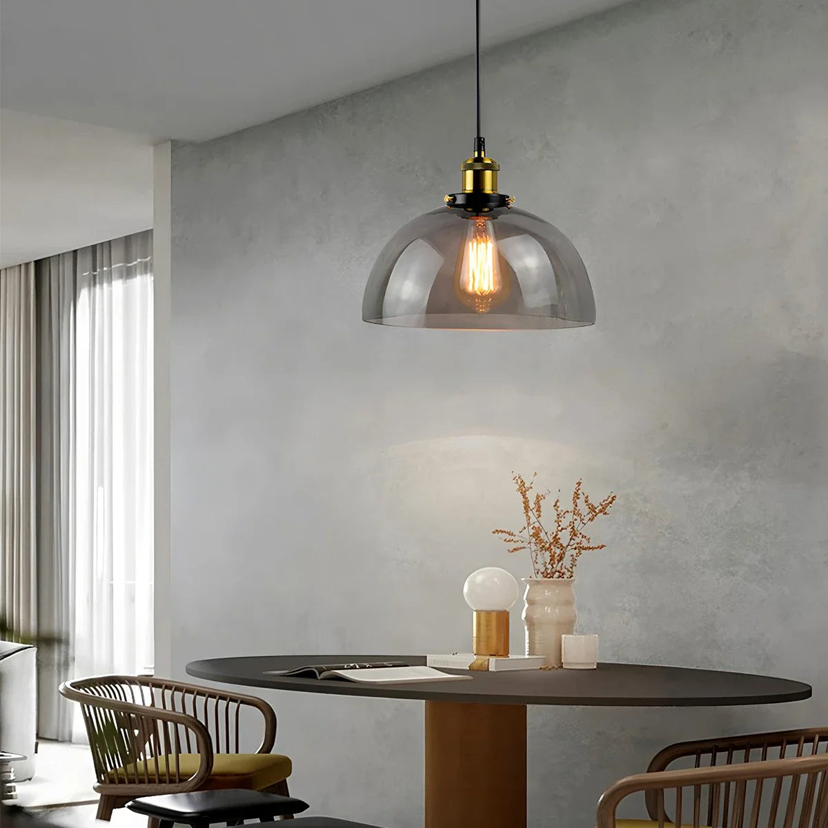 Feyran Mabel Glass Pendant Light for Kitchen Island