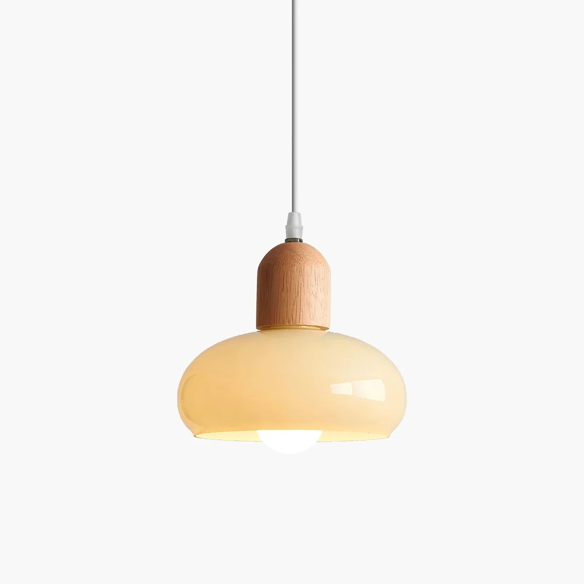 Feyran Mellow Glass Pendant Lamp for Dining Area