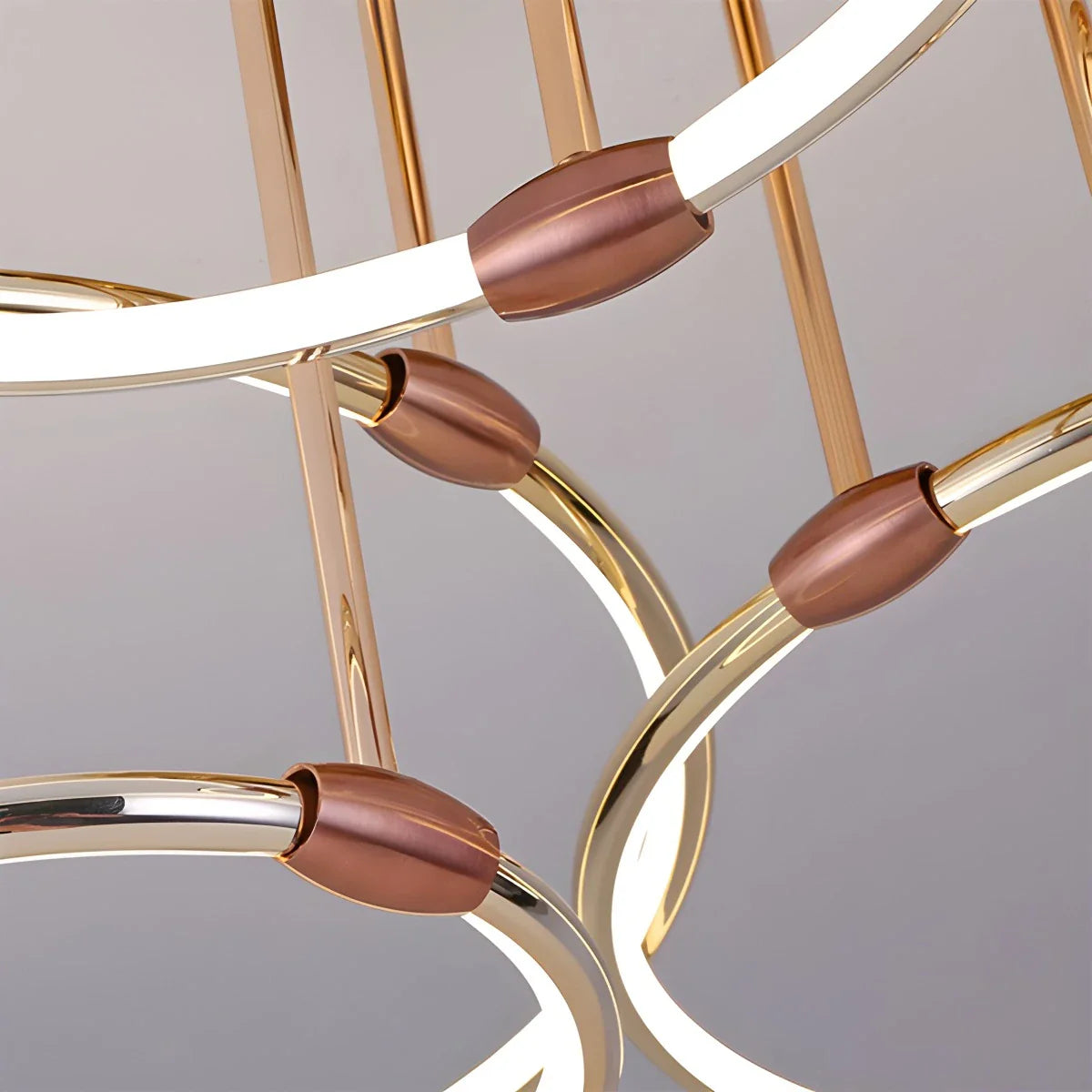Feyran Metal Circular Chandelier Ceiling Lamp