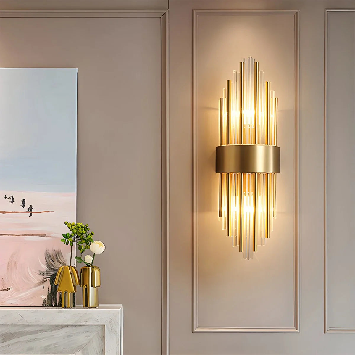 Feyran Minimal Luxury Glass Wall Lamp