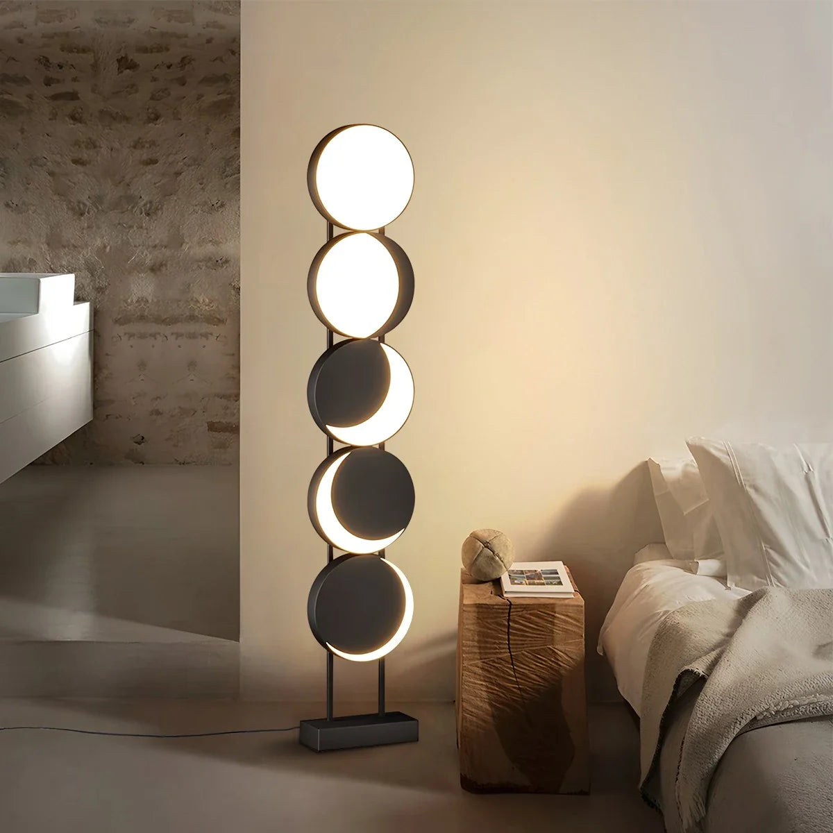 Feyran Minimalist Moon Phase Floor Lamp