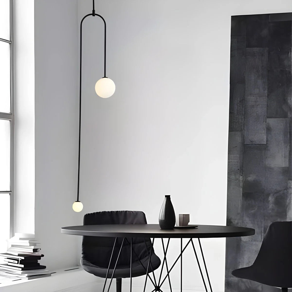 Feyran Minimalist Linear Metal Chandelier