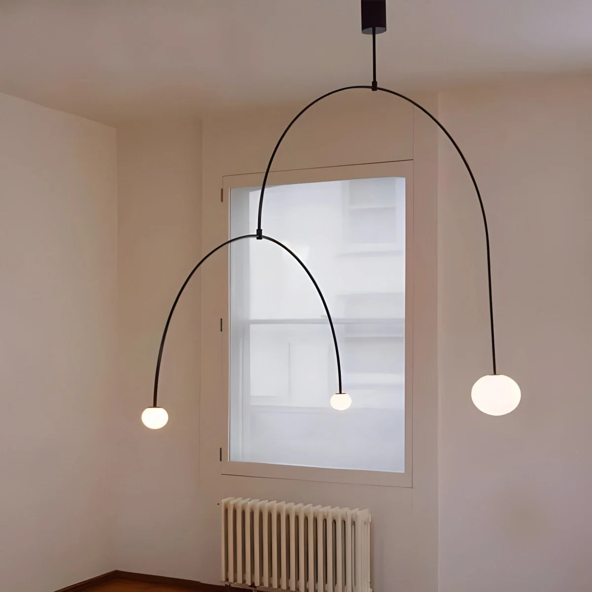 Feyran Minimalist Linear Metal Chandelier