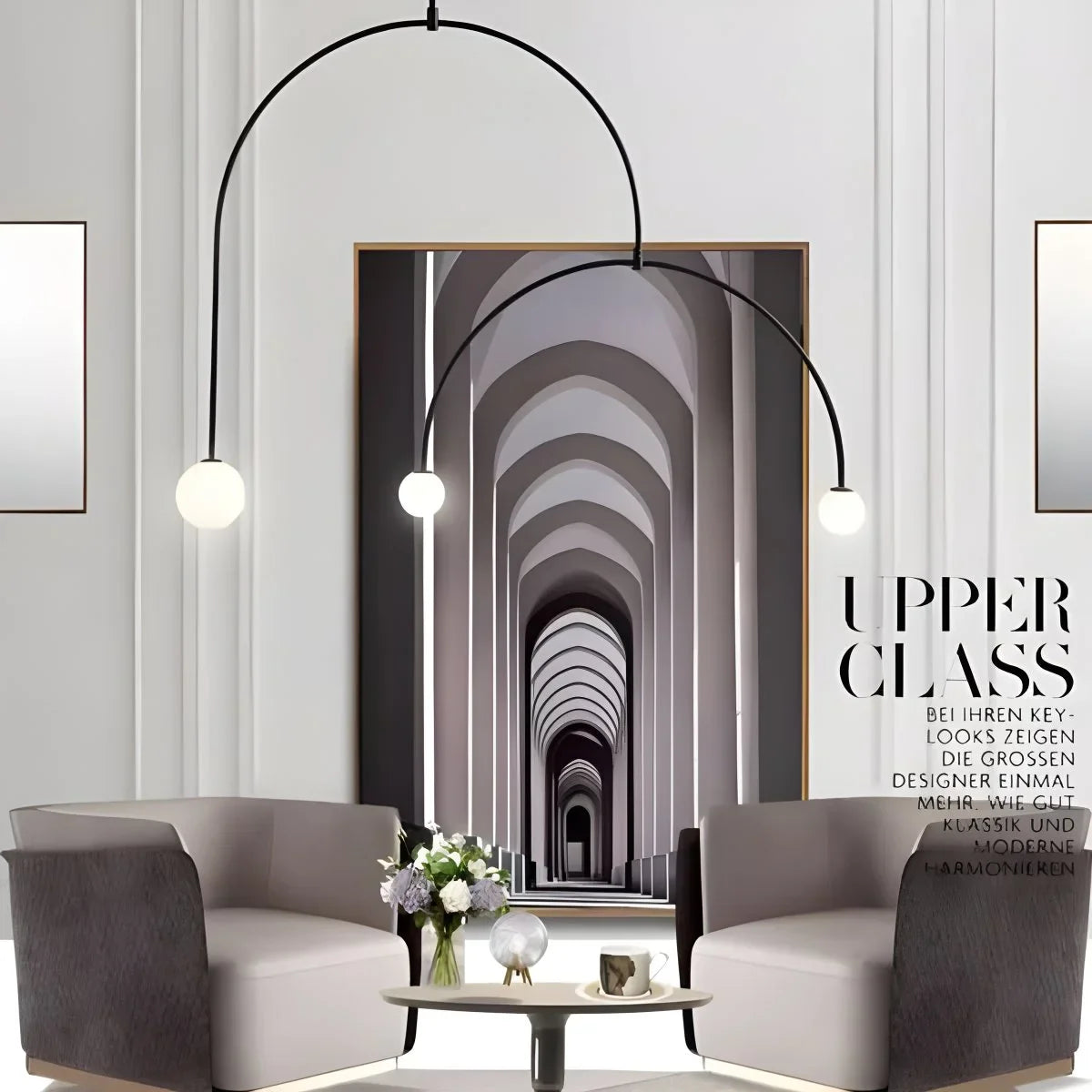 Feyran Minimalist Linear Metal Chandelier