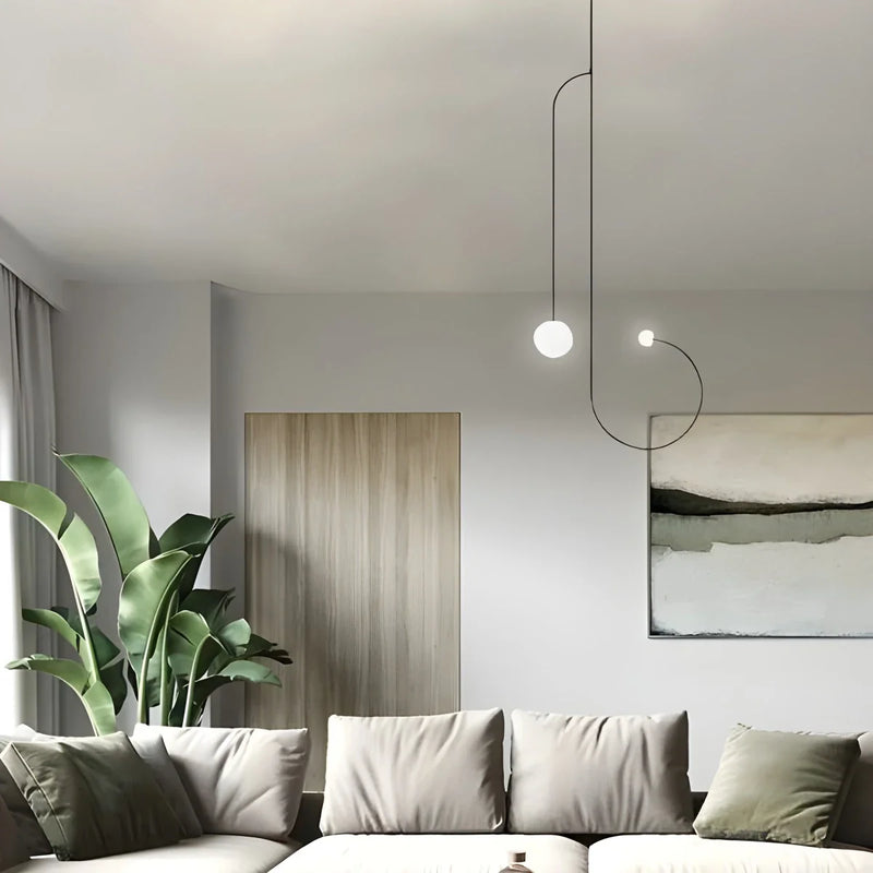 Feyran Minimalist Linear Metal Chandelier