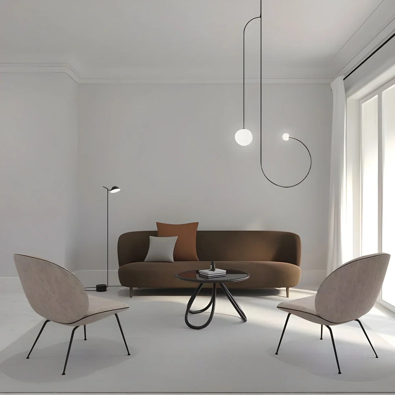 Feyran Minimalist Linear Metal Chandelier