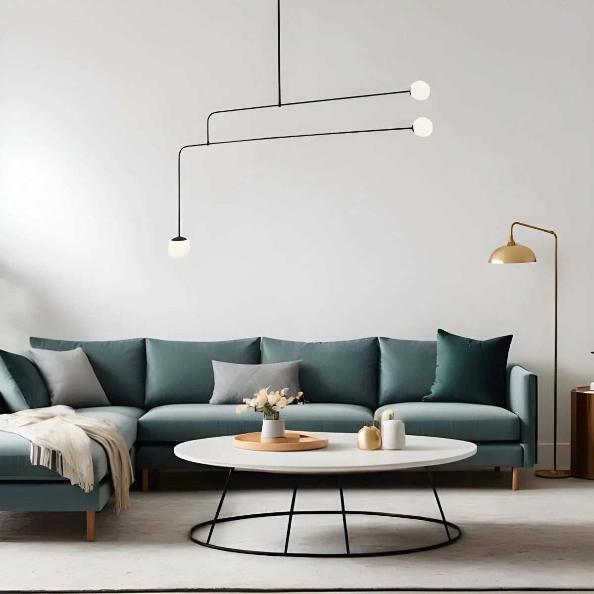 Feyran Minimalist Linear Metal Chandelier