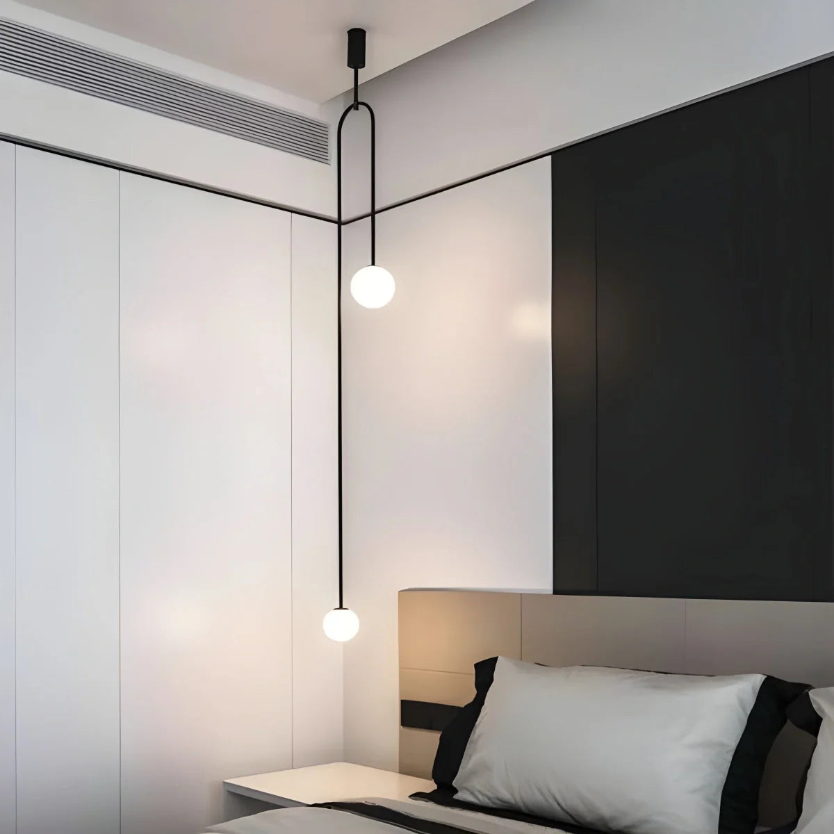 Feyran Minimalist Linear Metal Chandelier