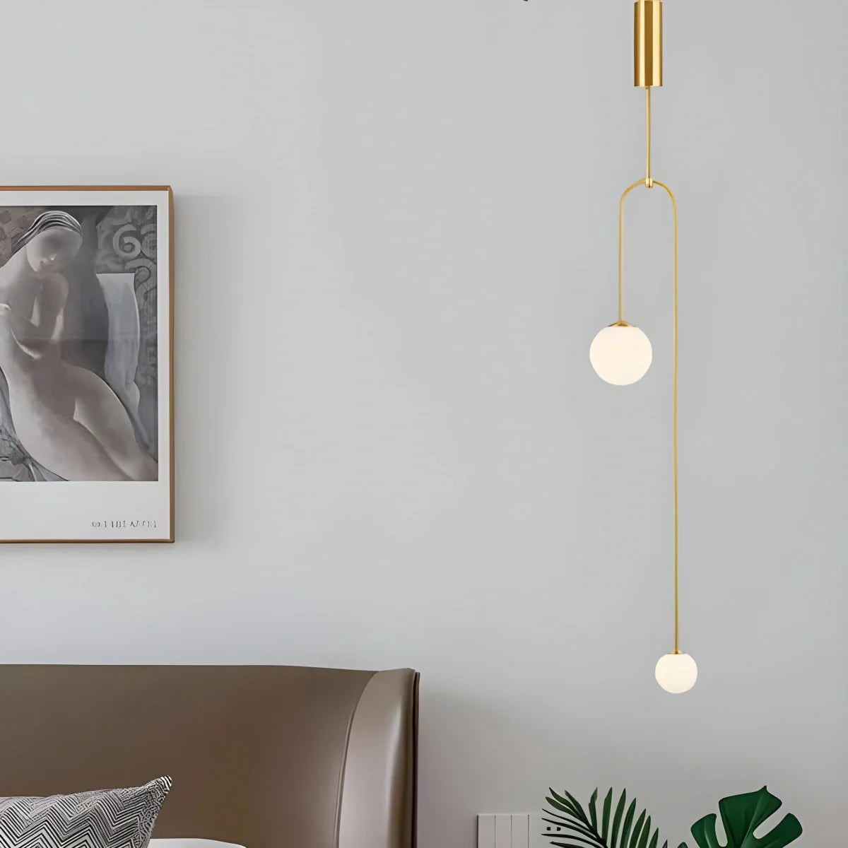 Feyran Minimalist Linear Metal Chandelier