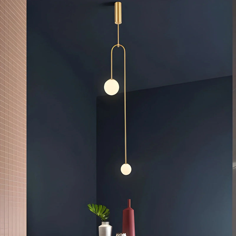 Feyran Minimalist Linear Metal Chandelier