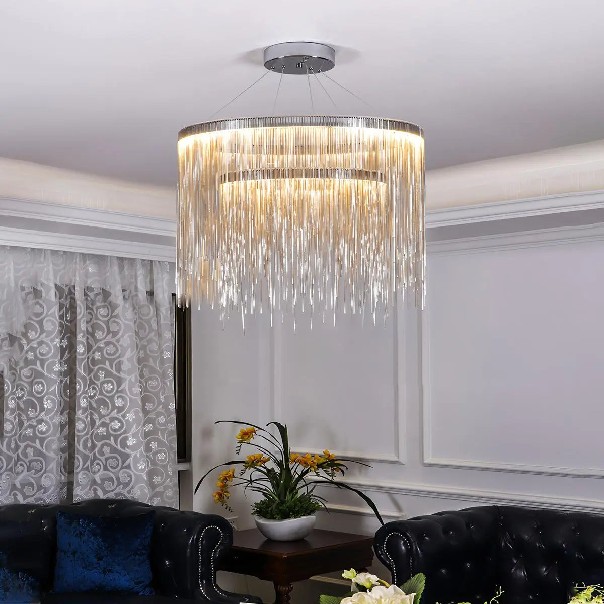 Feyran Modern Art Decor Tassel Chandelier