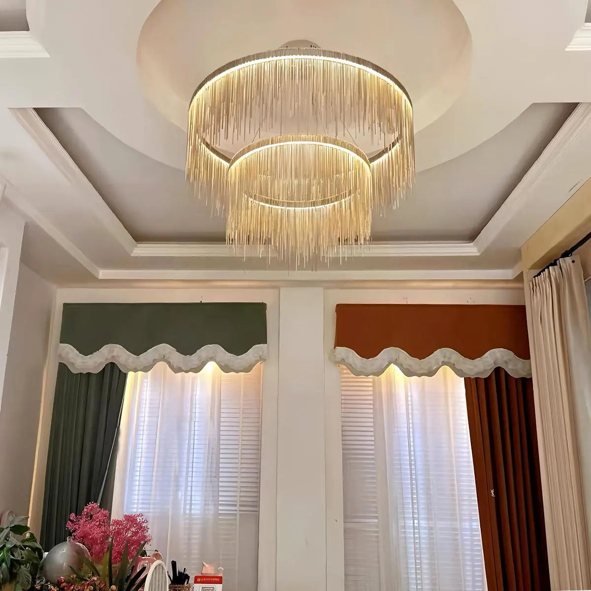 Feyran Modern Art Decor Tassel Chandelier
