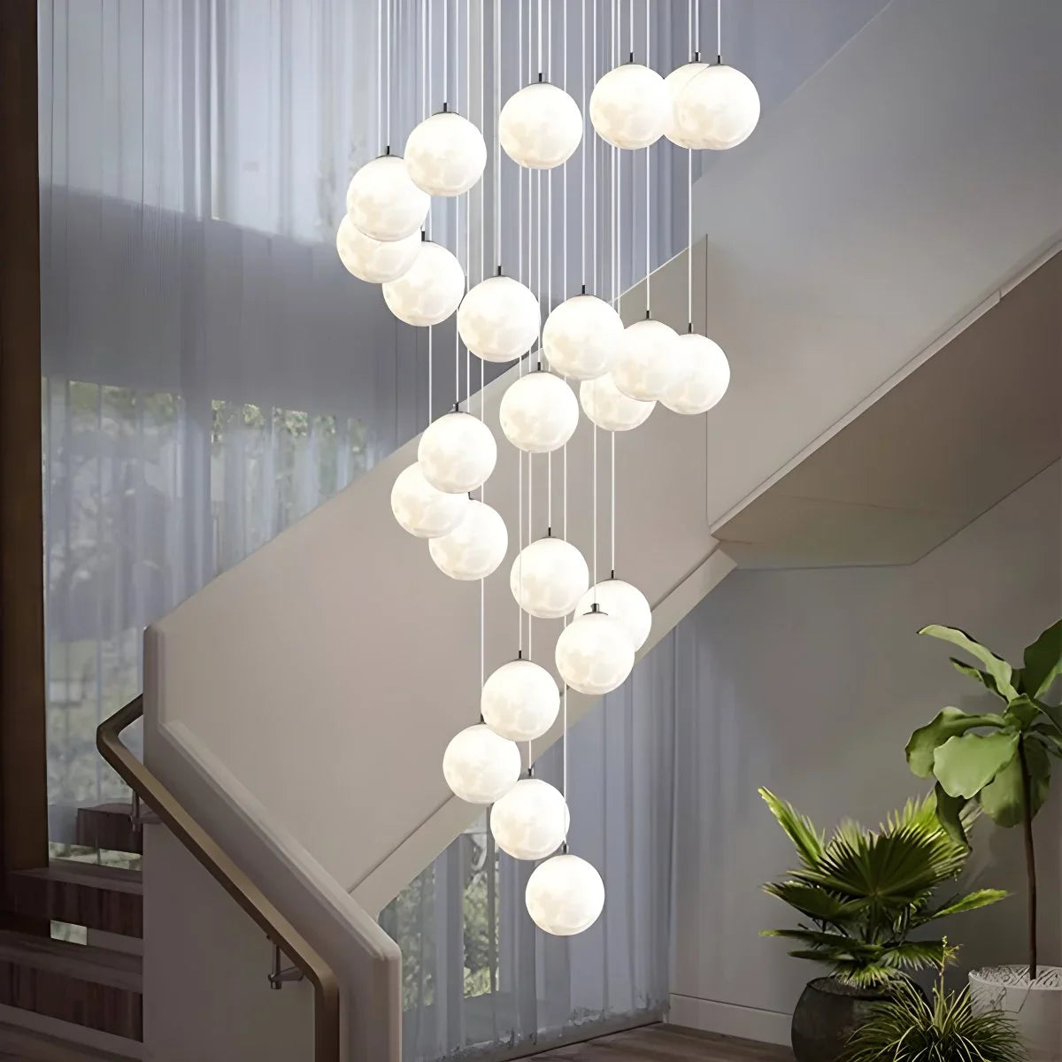 Feyran Modern Attic 3D Moon Celestial Chandelier