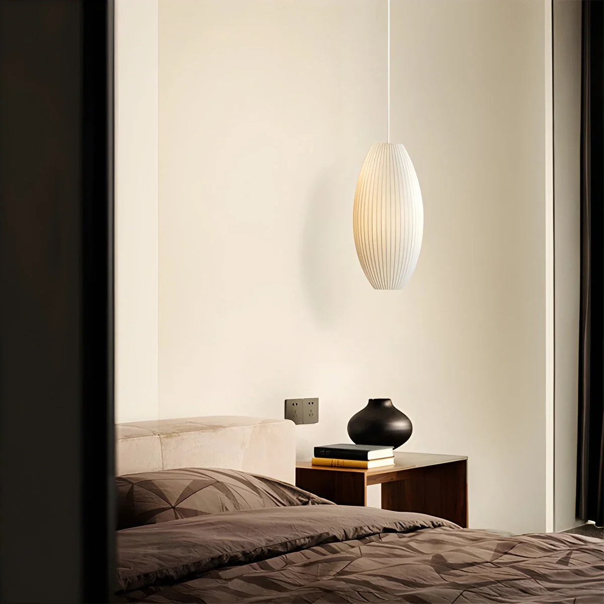 Feyran Vintage LED Silk Lantern Pendant Light
