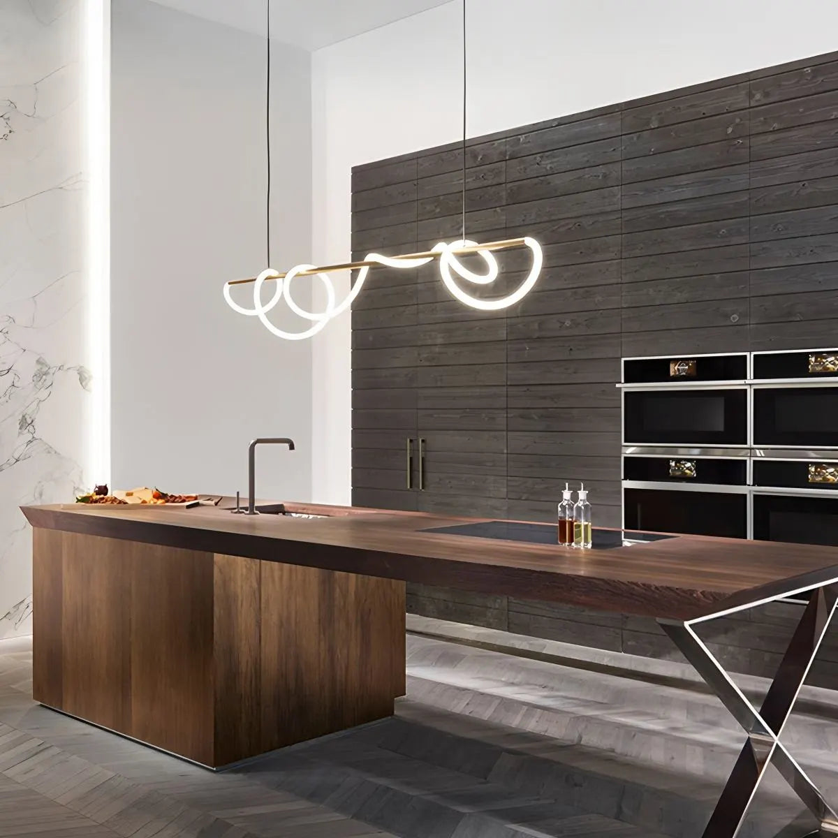 Feyran Modern Long Hose Led Pendant Light for Dining Room