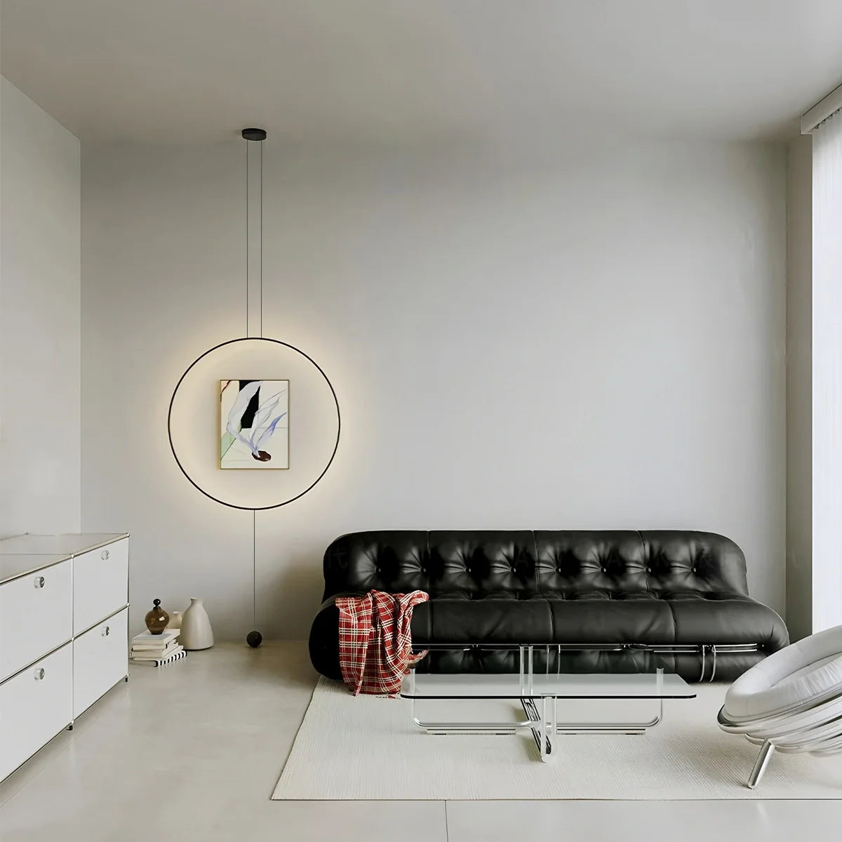 Feyran Modern Minimalist Circular Halo Pendant Light