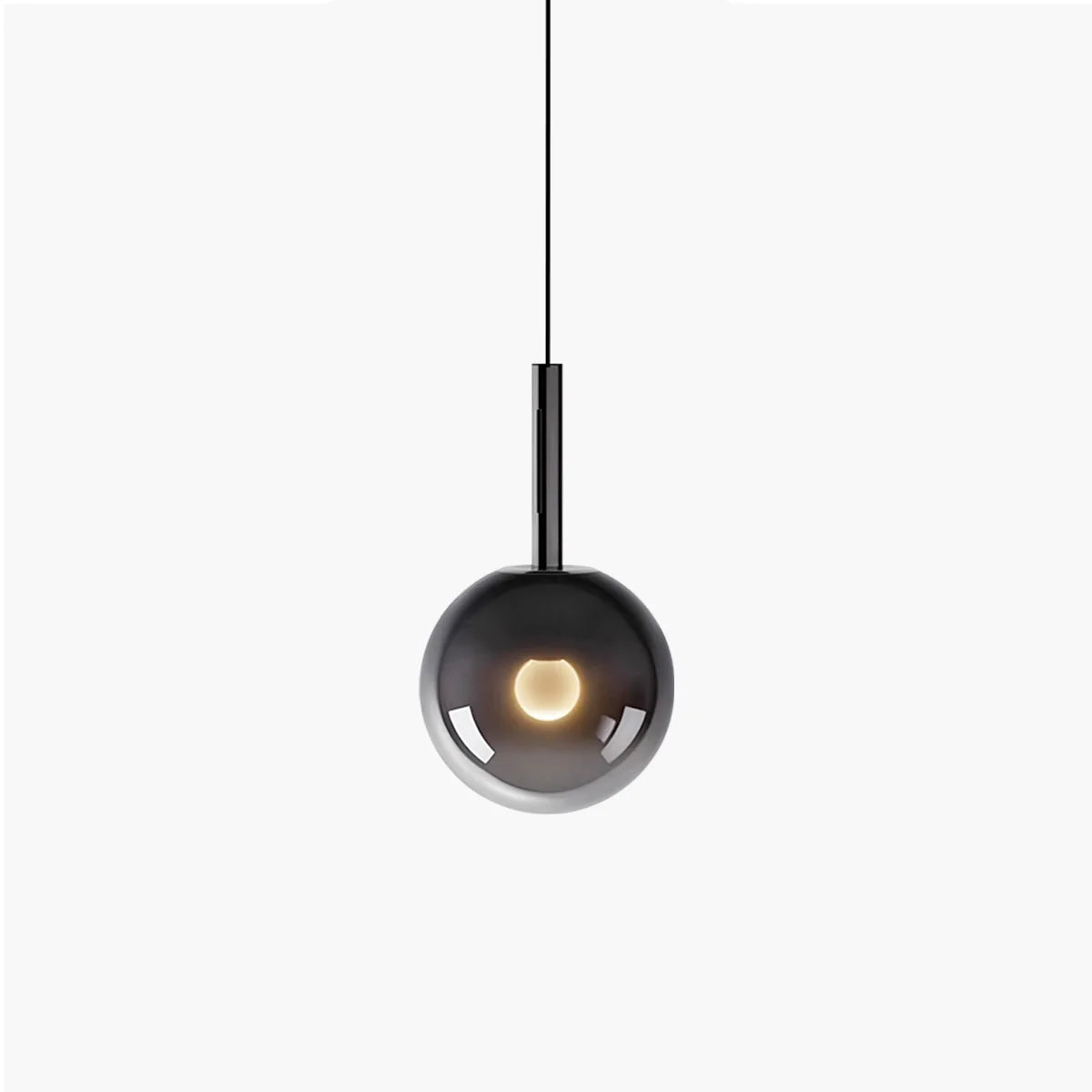 Feyran Adjustable Bedside Glass Pendant Light