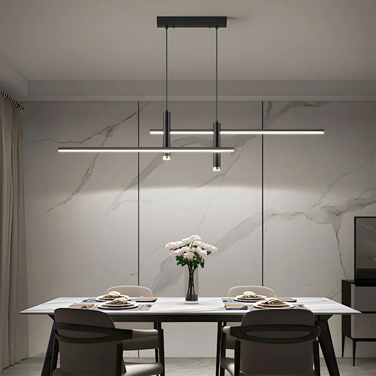 Feyran Modern Minimalist Linear LED Pendant Light