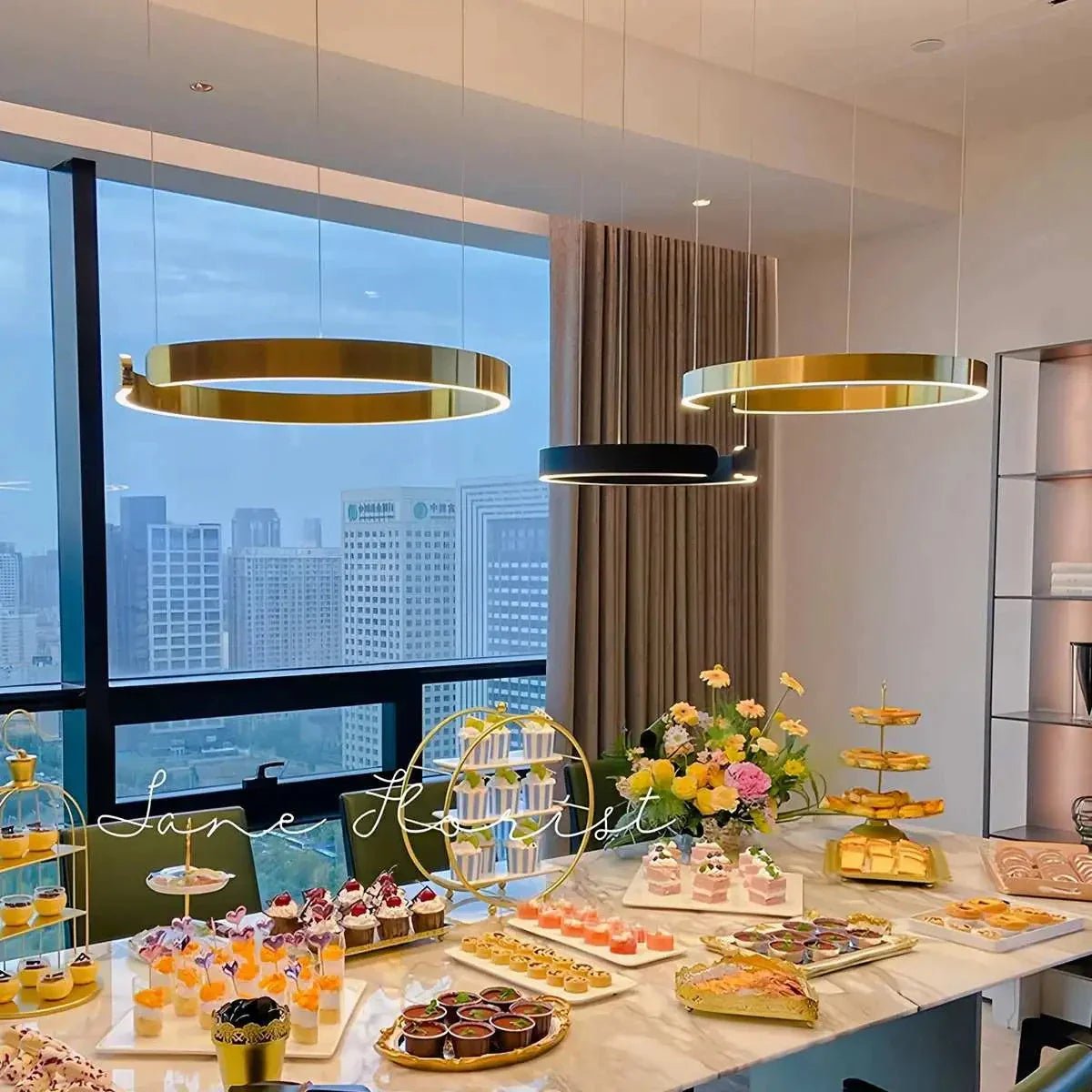 Feyran Modern Ring LED Chandelier for Living Room