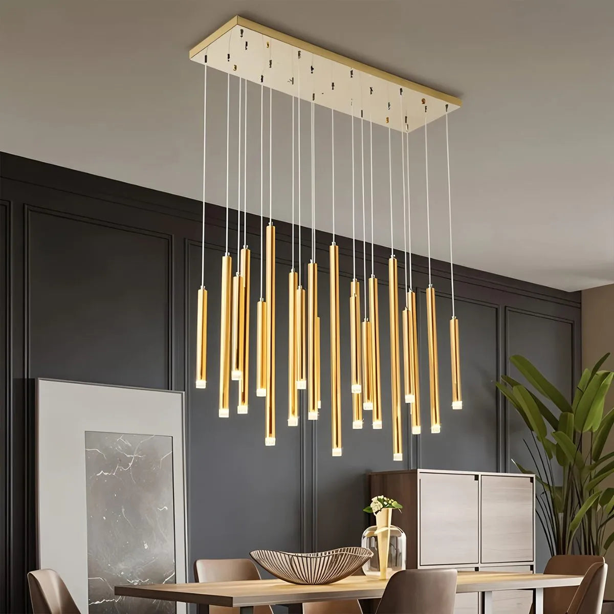 Feyran Modern Luxury Large Long Cylindrical Chandelier