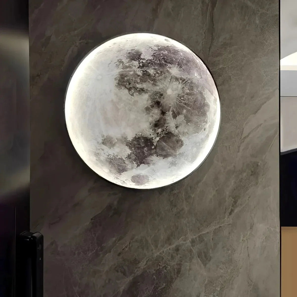 Feyran Moon/Earth Art Mural Wall Lamp