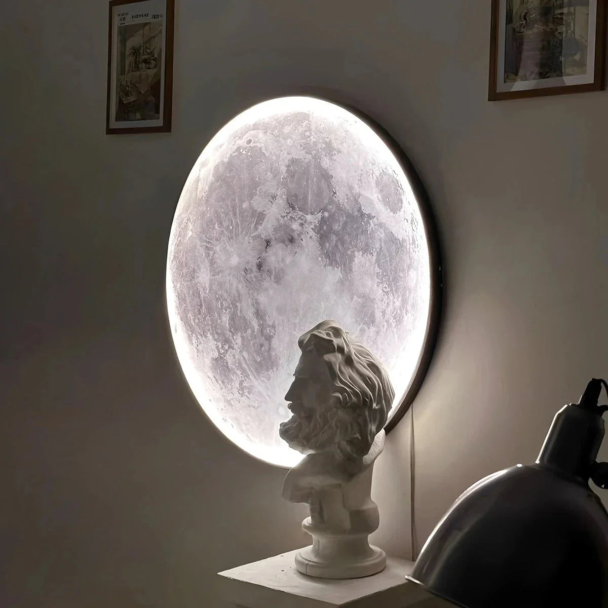 Feyran Moon/Earth Art Mural Wall Lamp