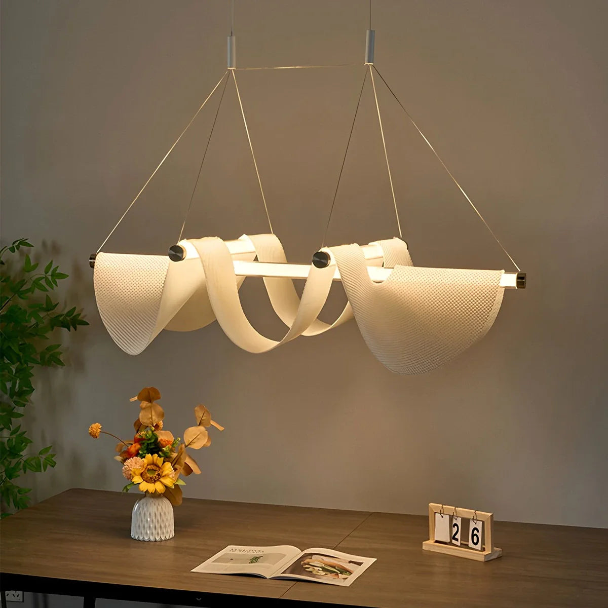 Feyran Moooi Drape Fabric Dining Room Pendant Light