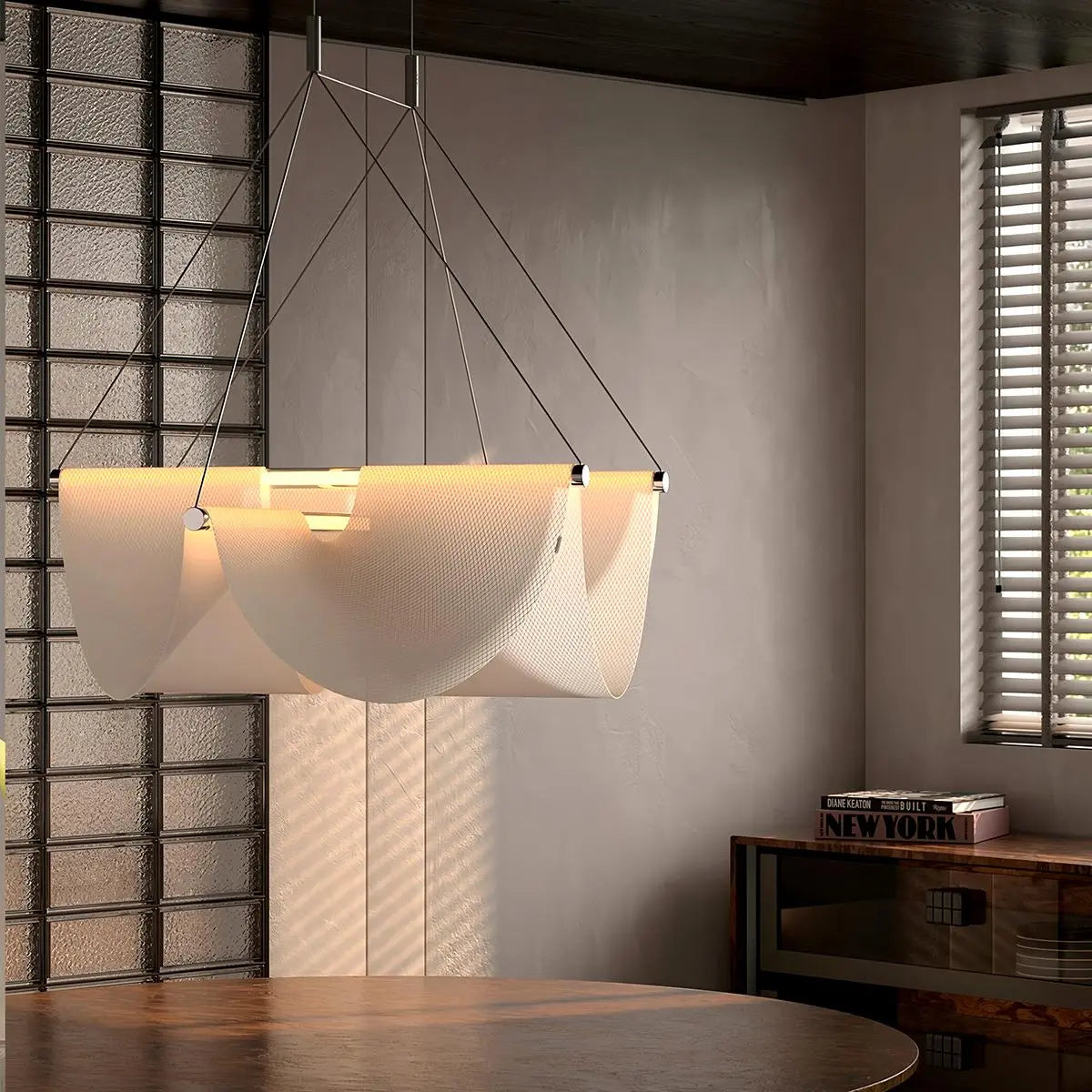 Feyran Moooi Drape Fabric Dining Room Pendant Light