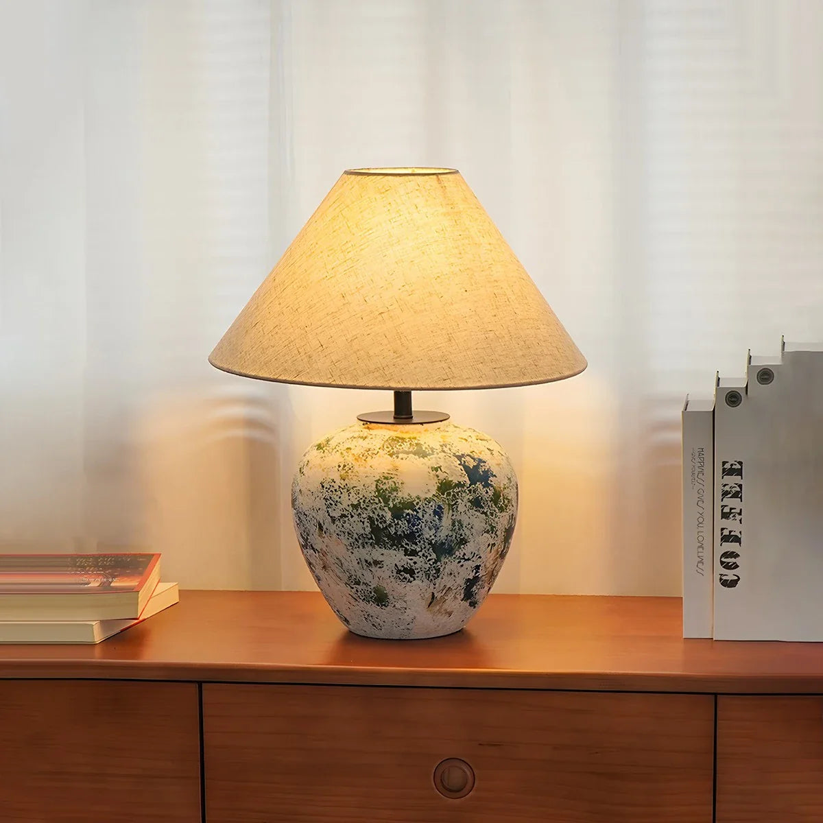 Feyran Neoclassical Ceramic Table Lamp