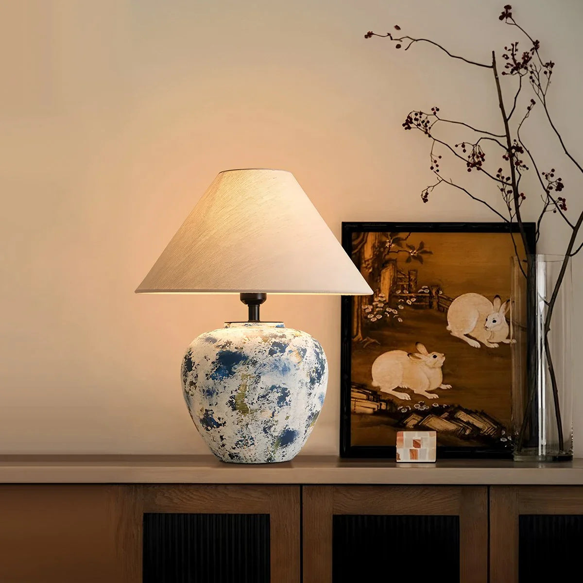 Feyran Neoclassical Ceramic Table Lamp